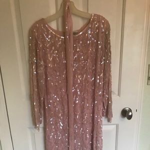 Vintage Beaded Sequin Dress, Size Med.